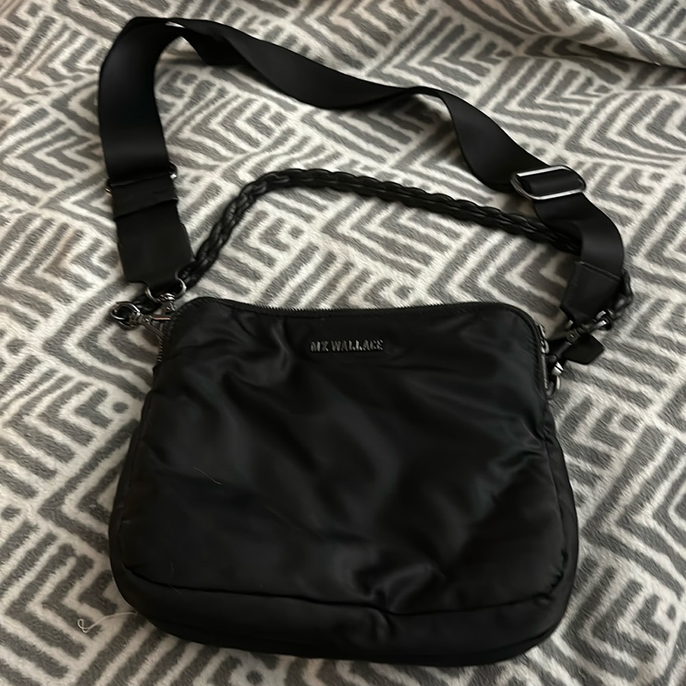 MZ Wallace Medium Bowery crossbody bag in black